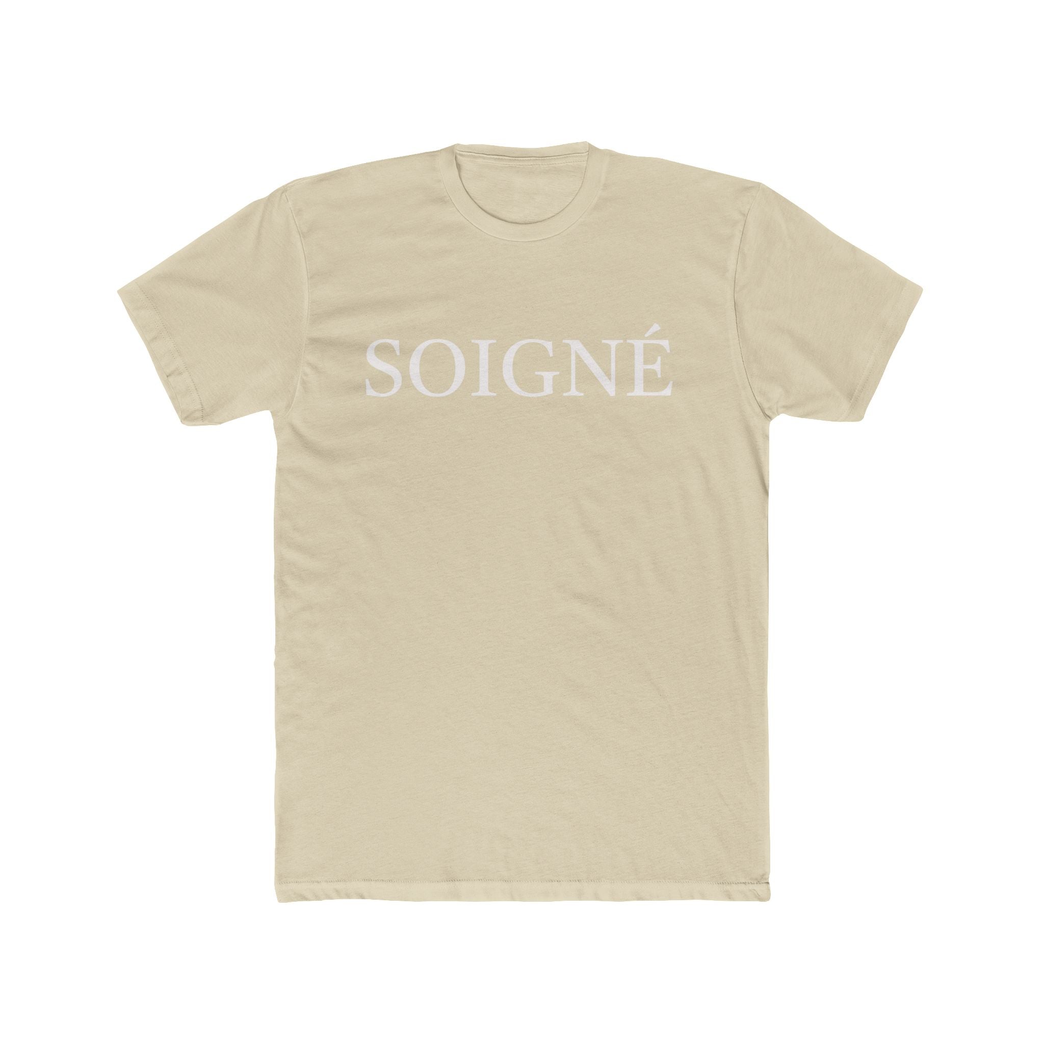 SOIGNÉ- Men's Essentials Tee white script