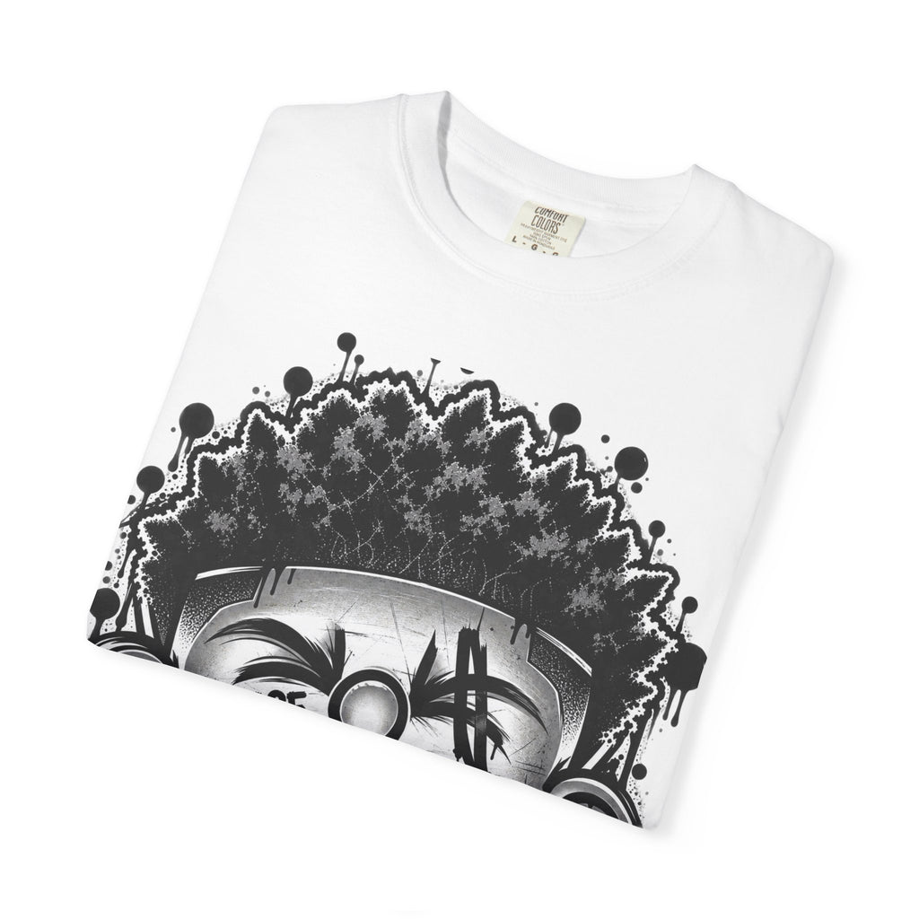 Graffiti Grin T-Shirt — Urban Street Art Tee with 'CHEESE' Graphic