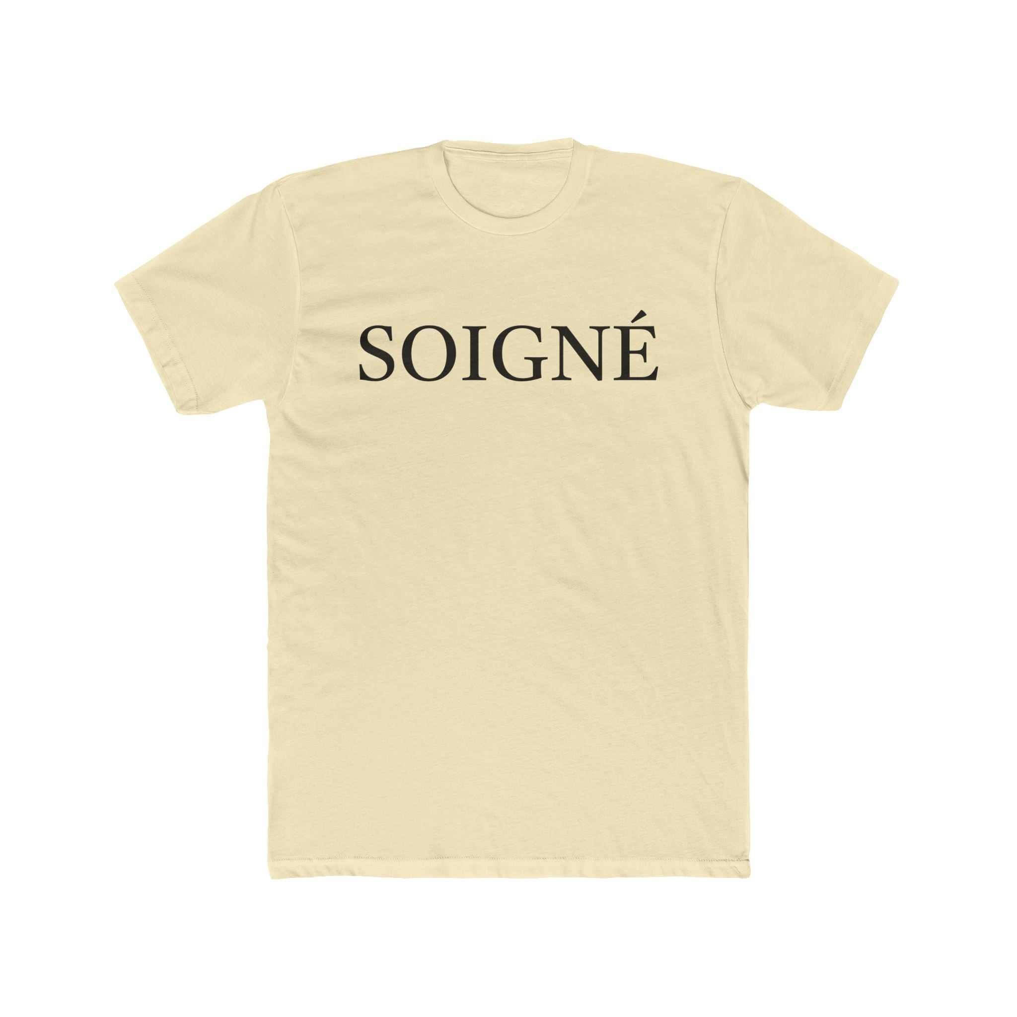 SOIGNÉ- Men's Essentials Tee black script