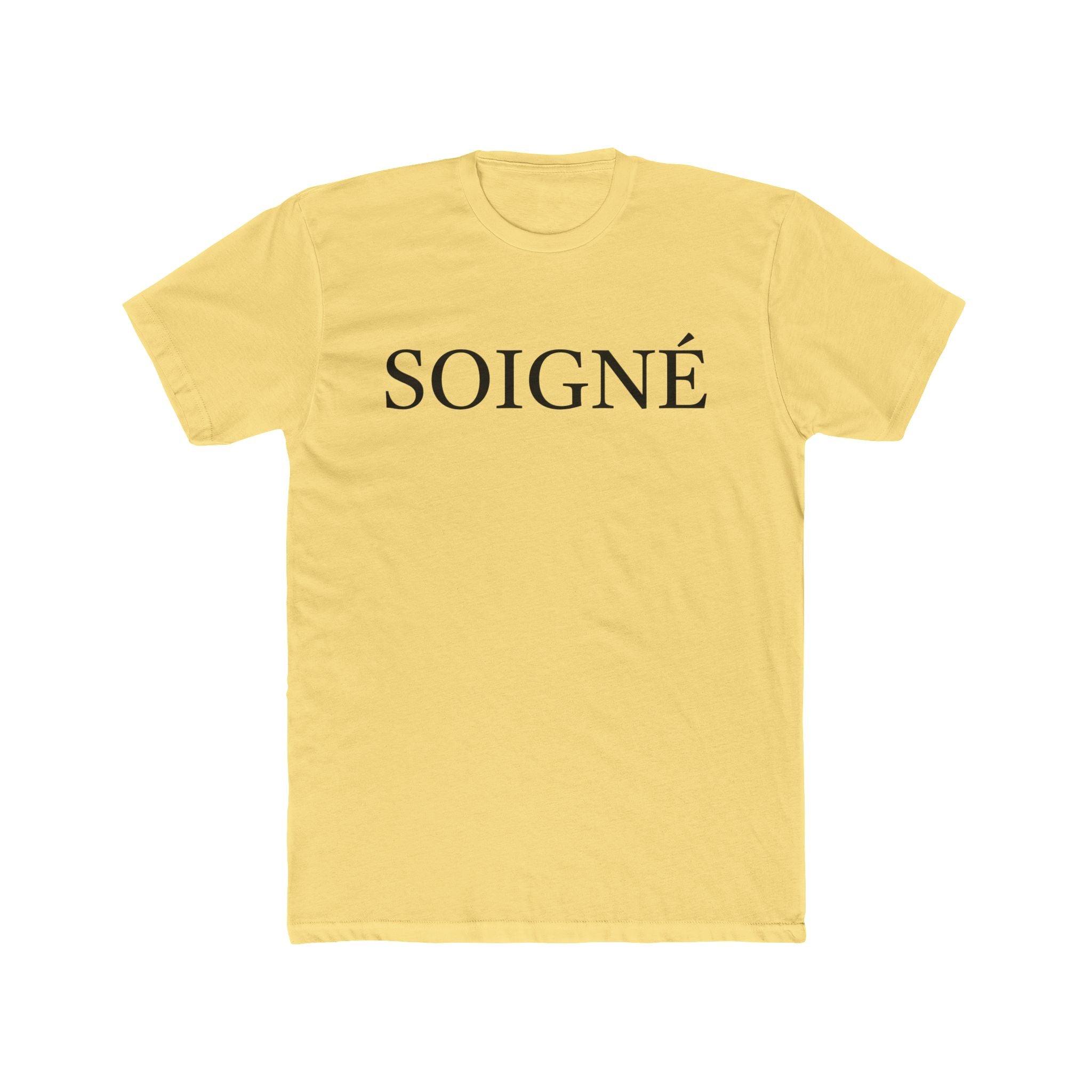 SOIGNÉ- Men's Essentials Tee black script