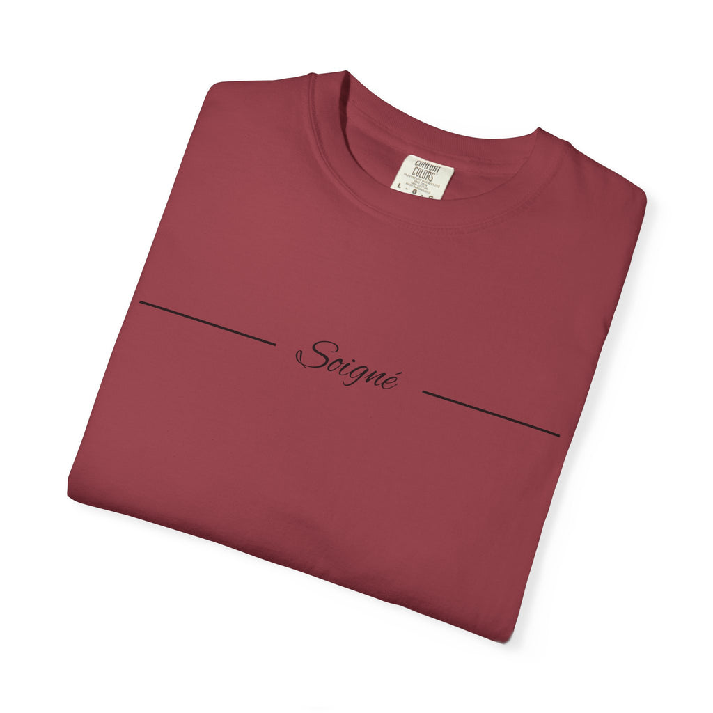 SOIGNÉ- Men's Essentials Tee black script