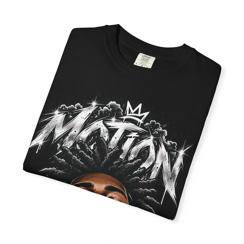 Graffiti Crown Portrait T-Shirt — 'MOTION' Hip-Hop Streetwear Graphic Tee