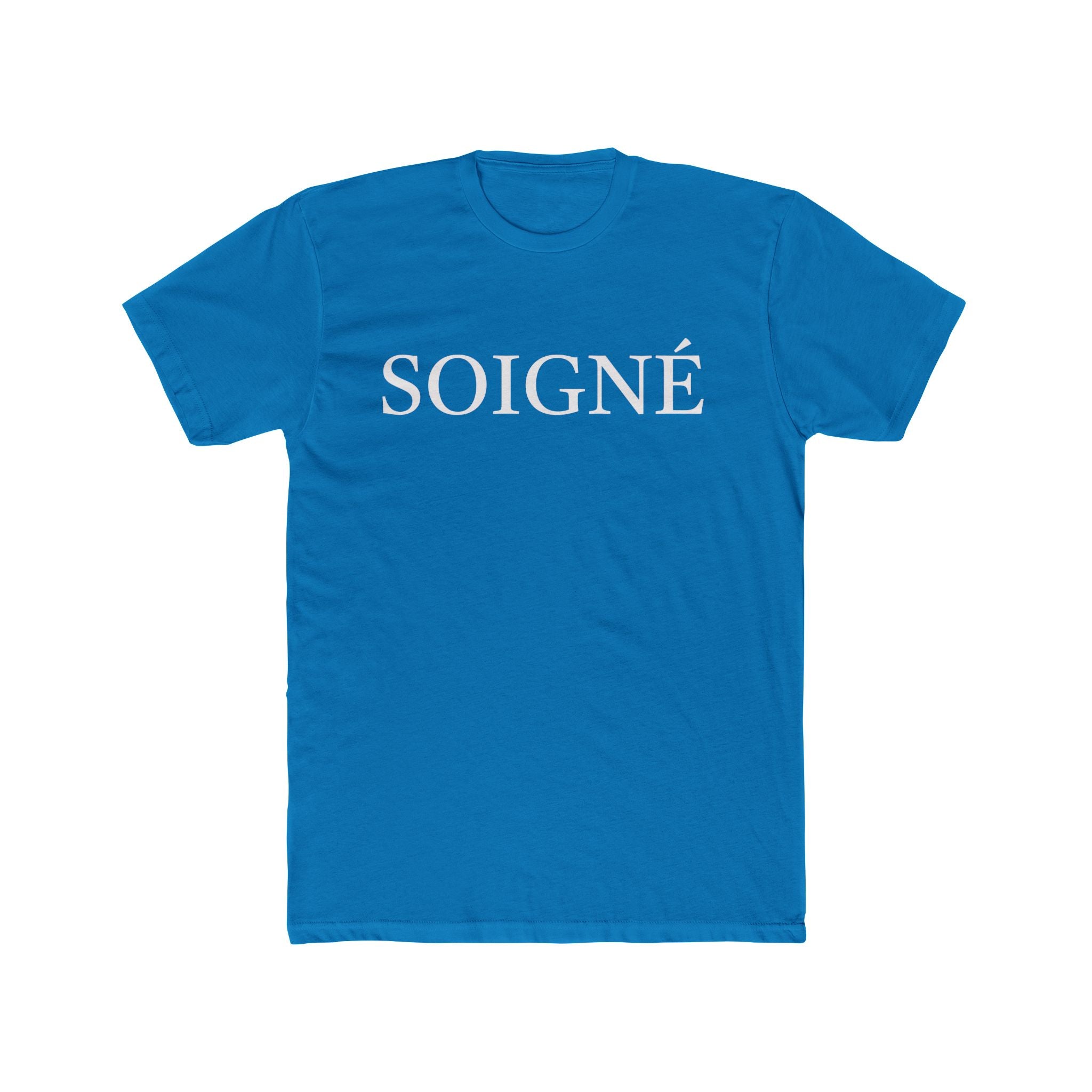 SOIGNÉ- Men's Essentials Tee white script
