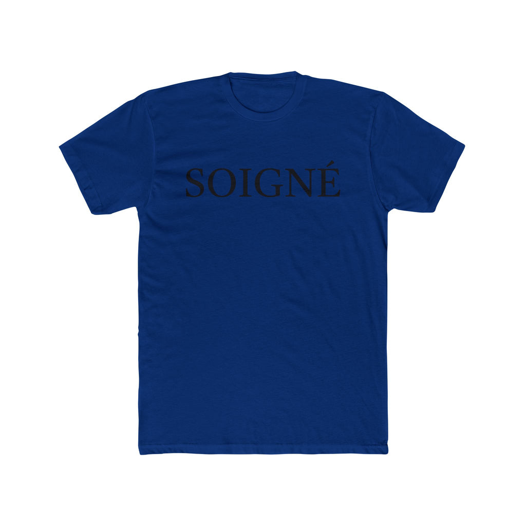 SOIGNÉ- Men's Essentials Tee black script