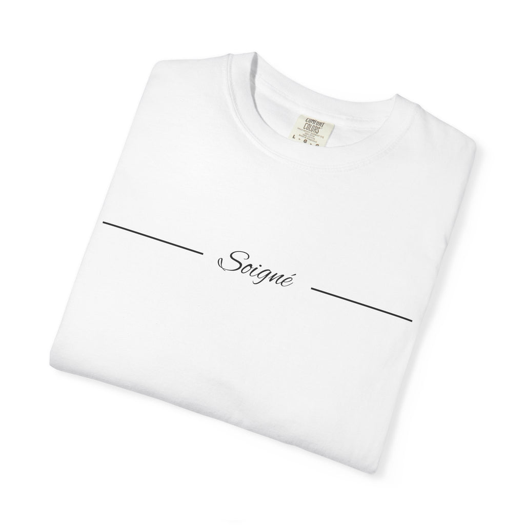 SOIGNÉ- Men's Essentials Tee black script