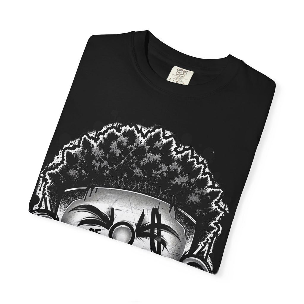 Graffiti Grin T-Shirt — Urban Street Art Tee with 'CHEESE' Graphic