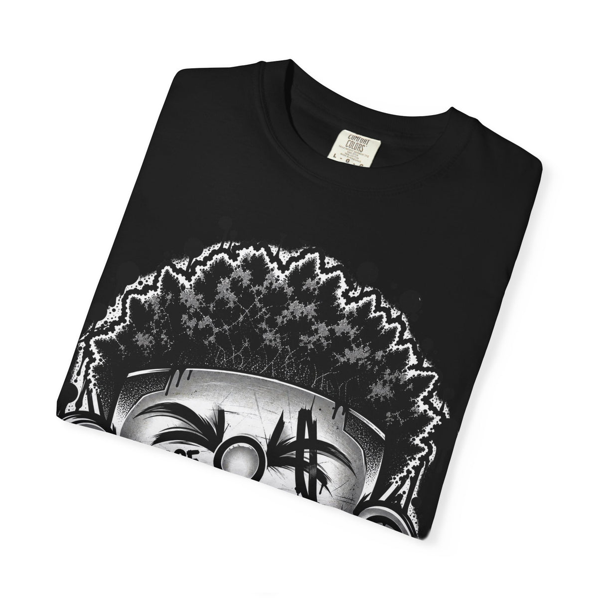 Graffiti Grin T-Shirt — Urban Street Art Tee with 'CHEESE' Graphic